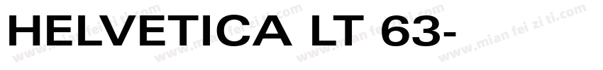 HELVETICA LT 63字体转换